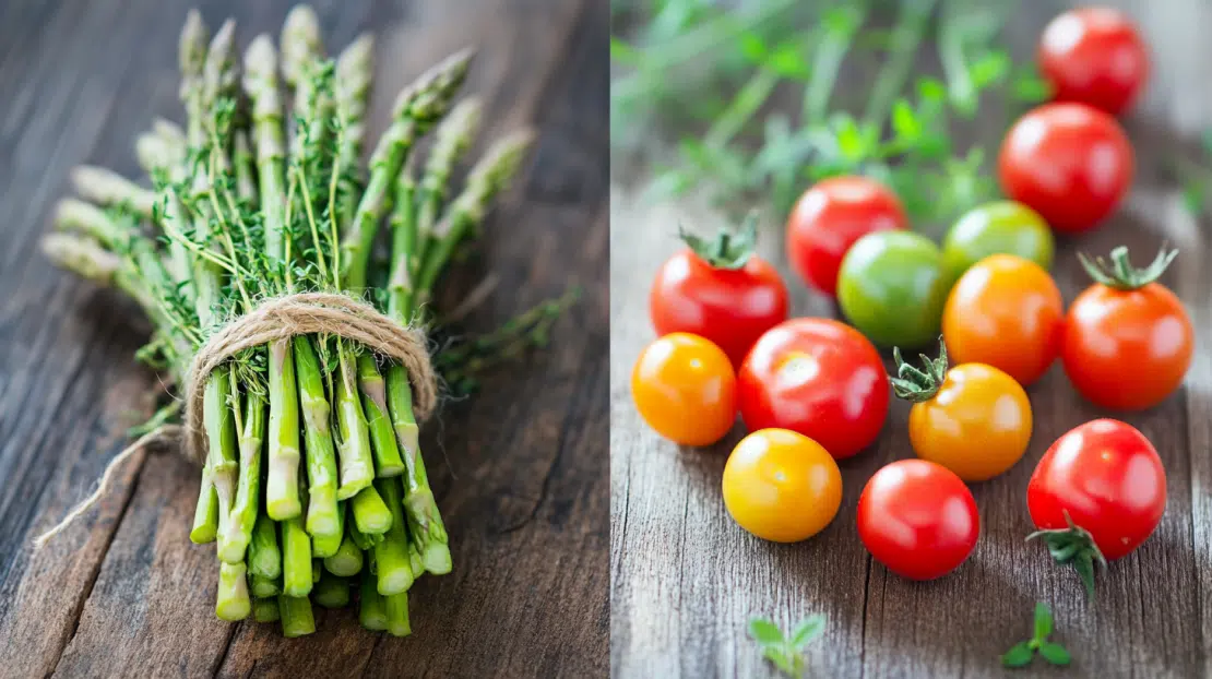 Asparagus and Cherry Tomato