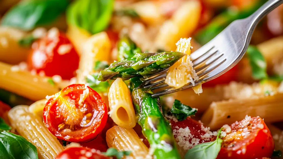 asparagus tomato pasta