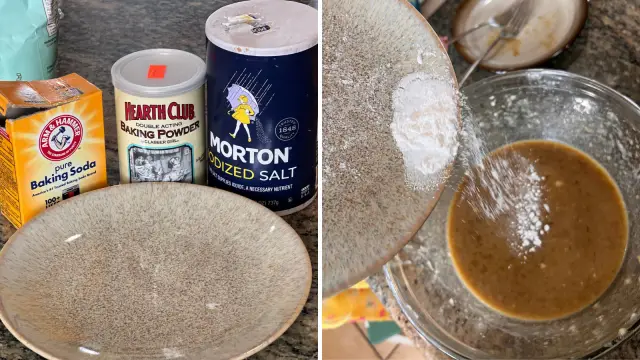 baking soda _ Flour _ salt