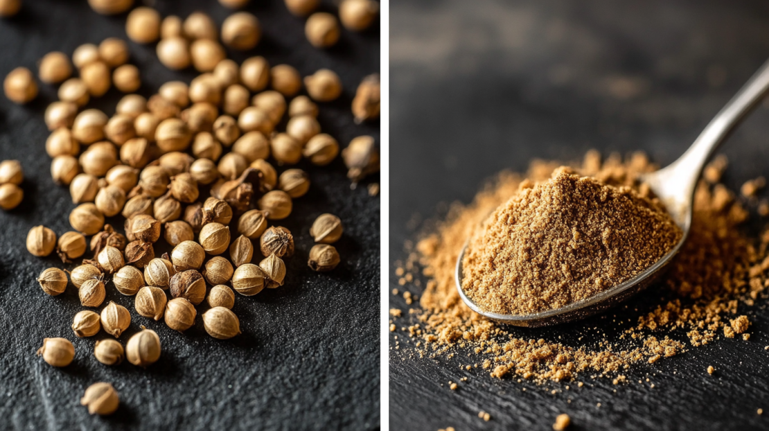 coriander seeds vs ground coriander