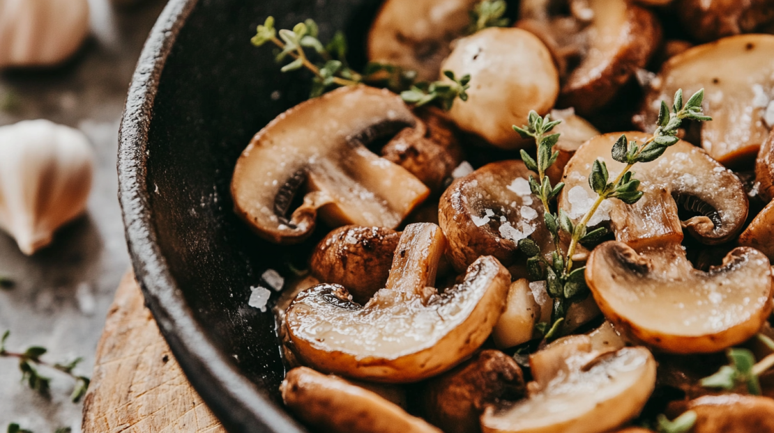 restaurant quality mushrooms