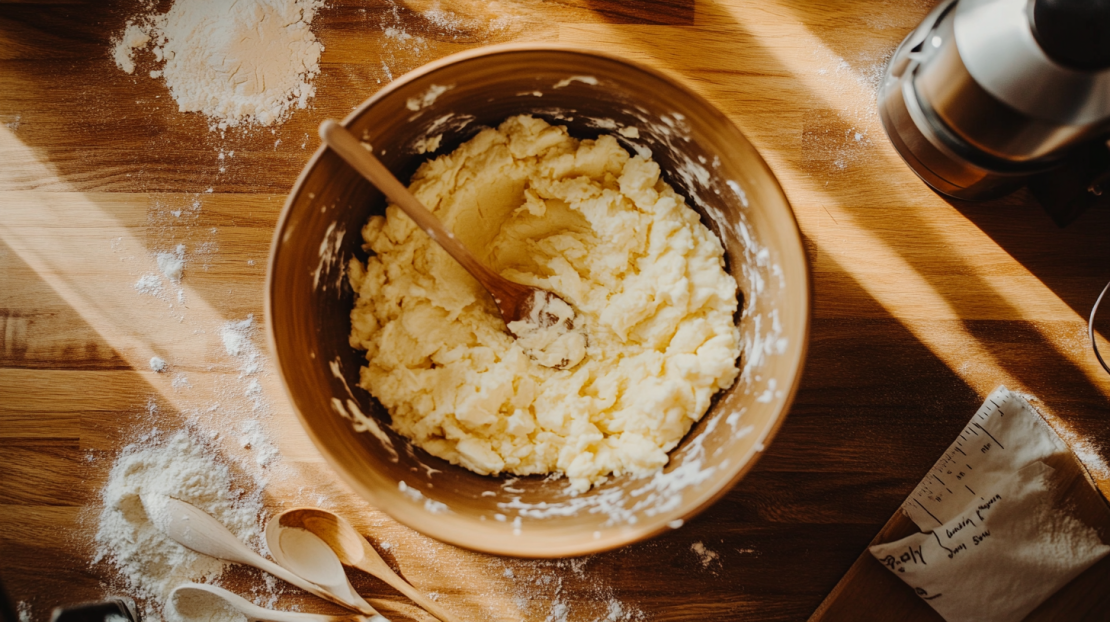 creaming butter and sugar