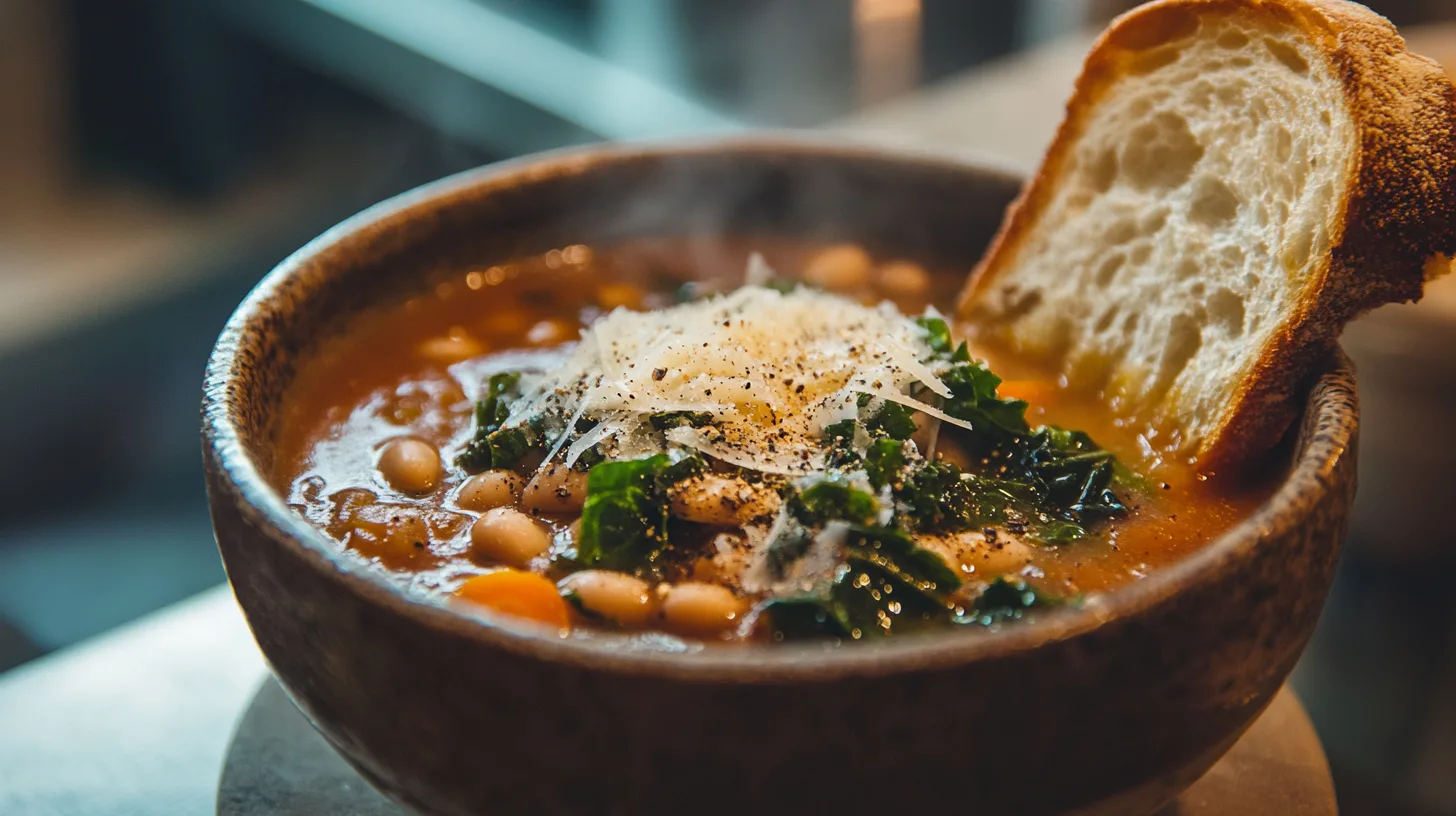 hearty Tuscan white bean soup