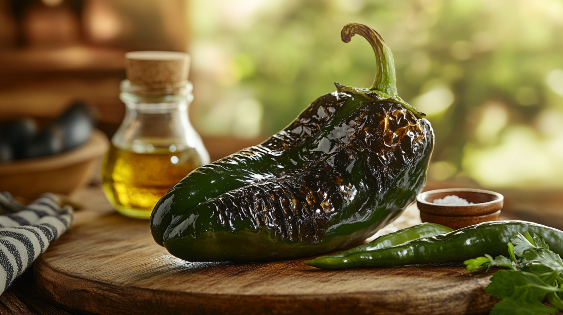 how to roast poblano peppers