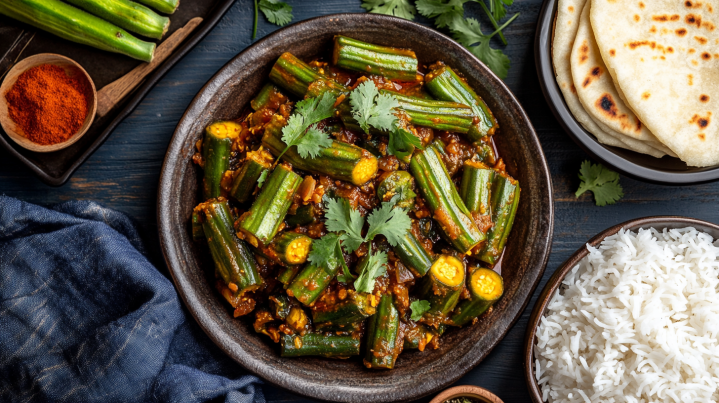 plate of bhindi