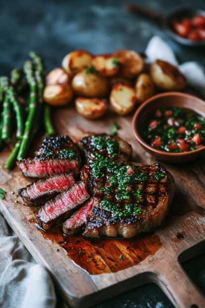 serving suggestions for authentic chimichurri sauce