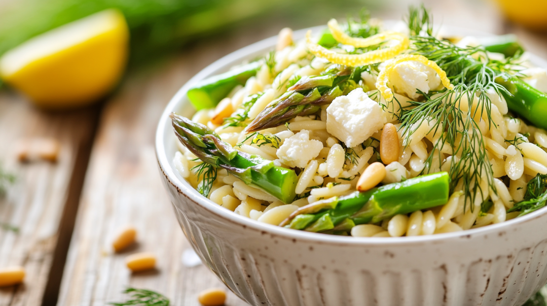 Asparagus and Lemon Orzo Salad