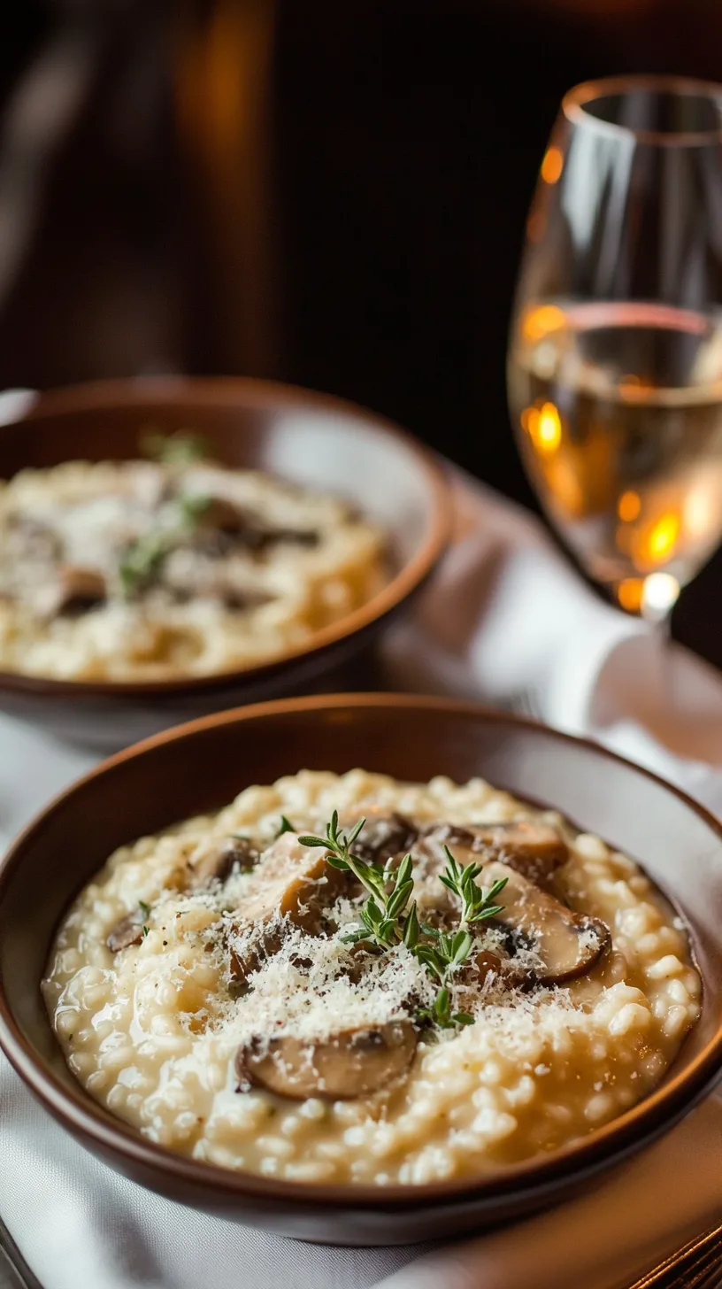 creamy mushroom risotto recipe
