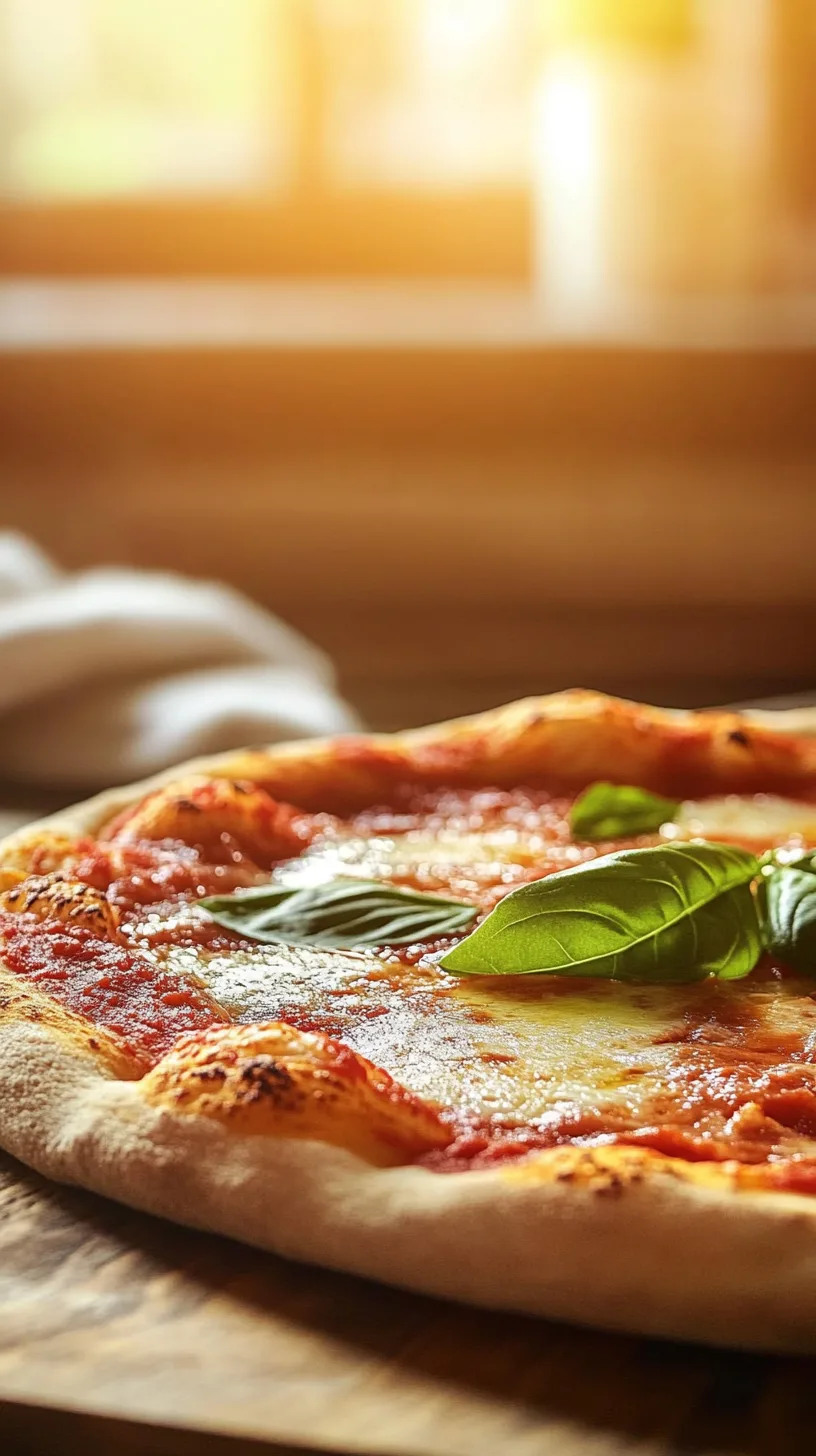 freshly baked Neapolitan pizza