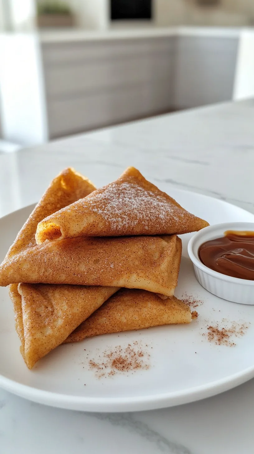 golden brown churro crepes
