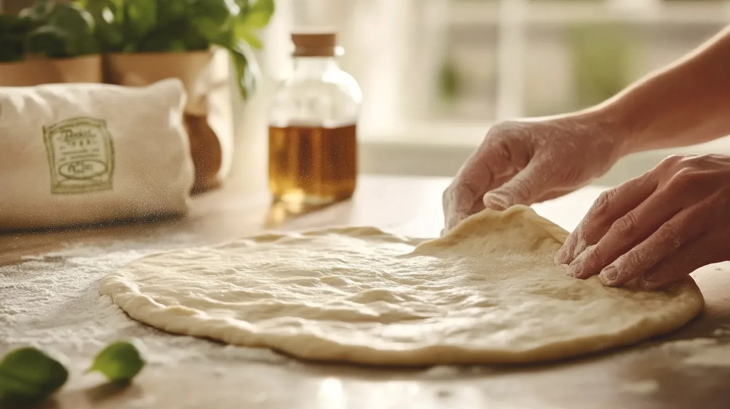 handmade Neapolitan pizza dough