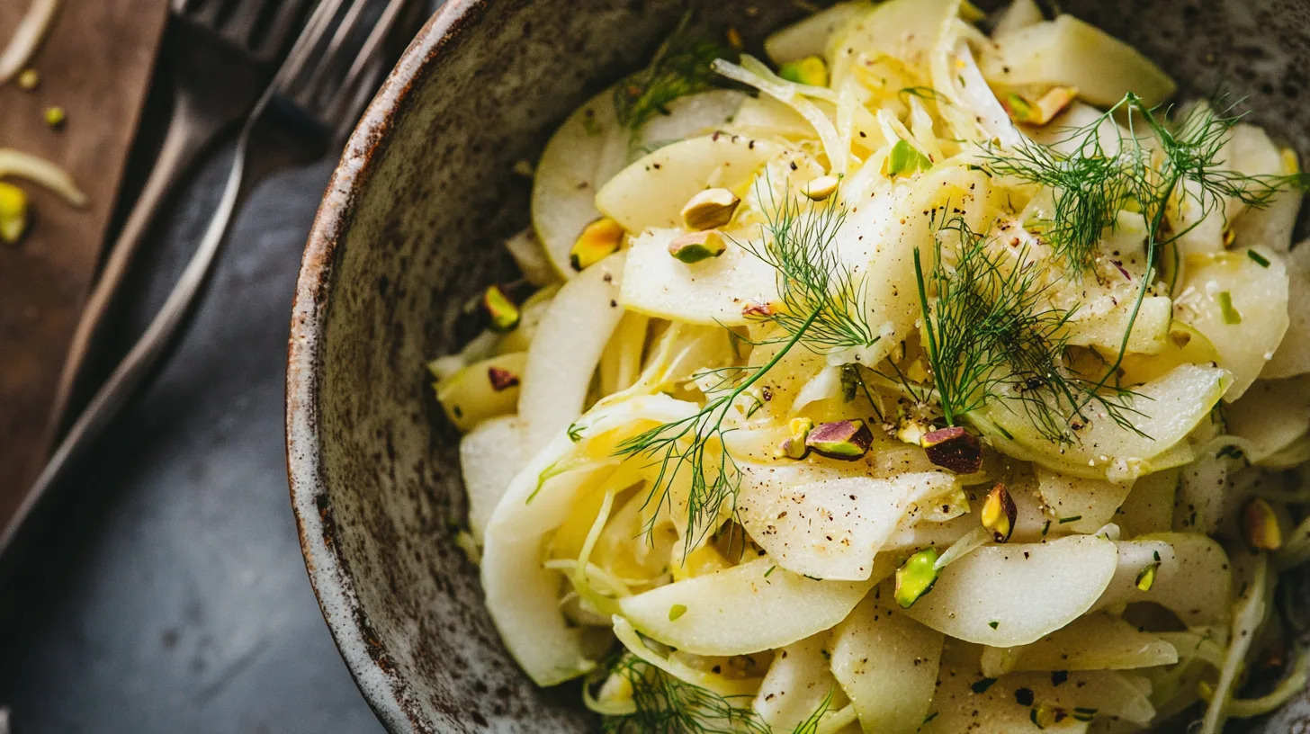 homemade Shaved Fennel and Apple Salad