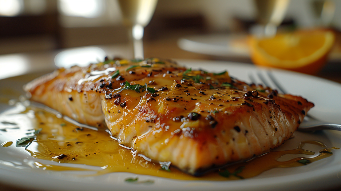 honey mustard glazed salmon recipe
