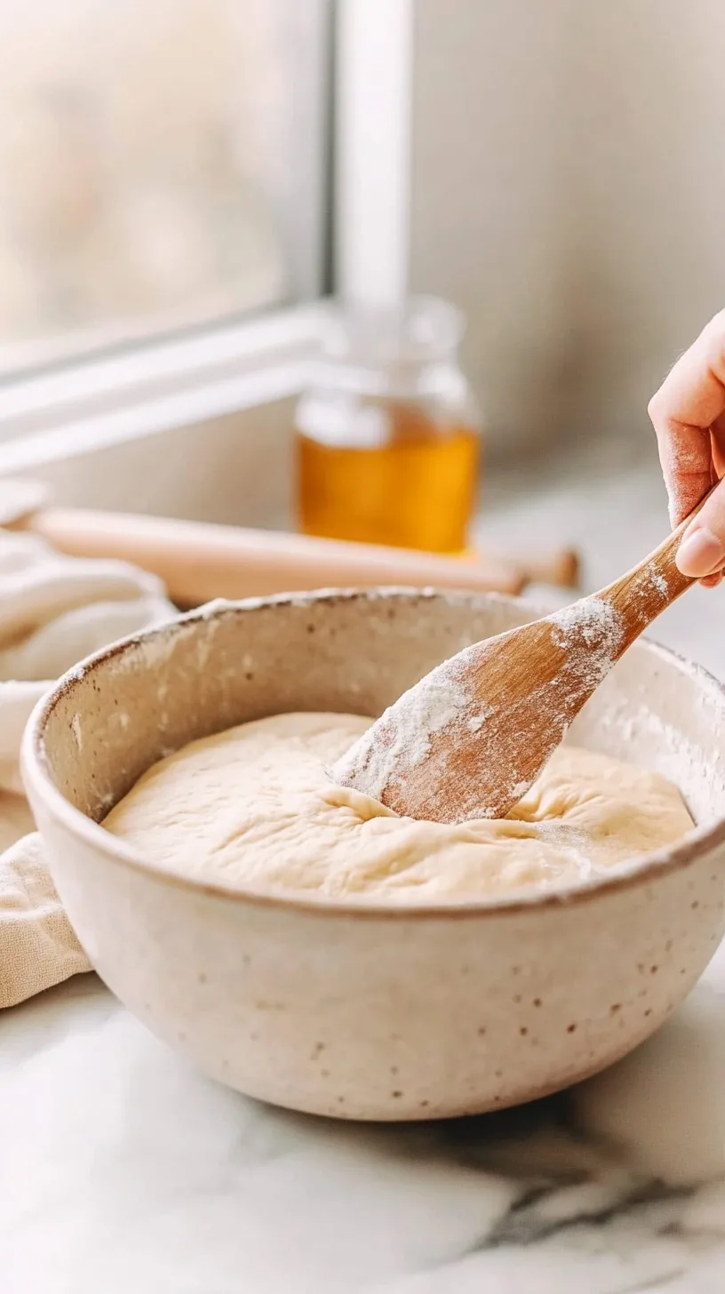 mixing bowl containing Neapolitan pizza dough