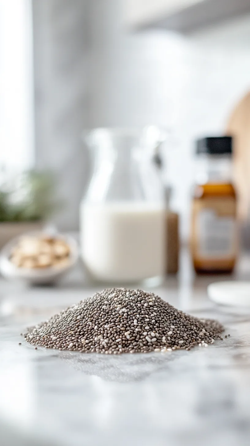 recipe ingredients for classic vanilla chia pudding