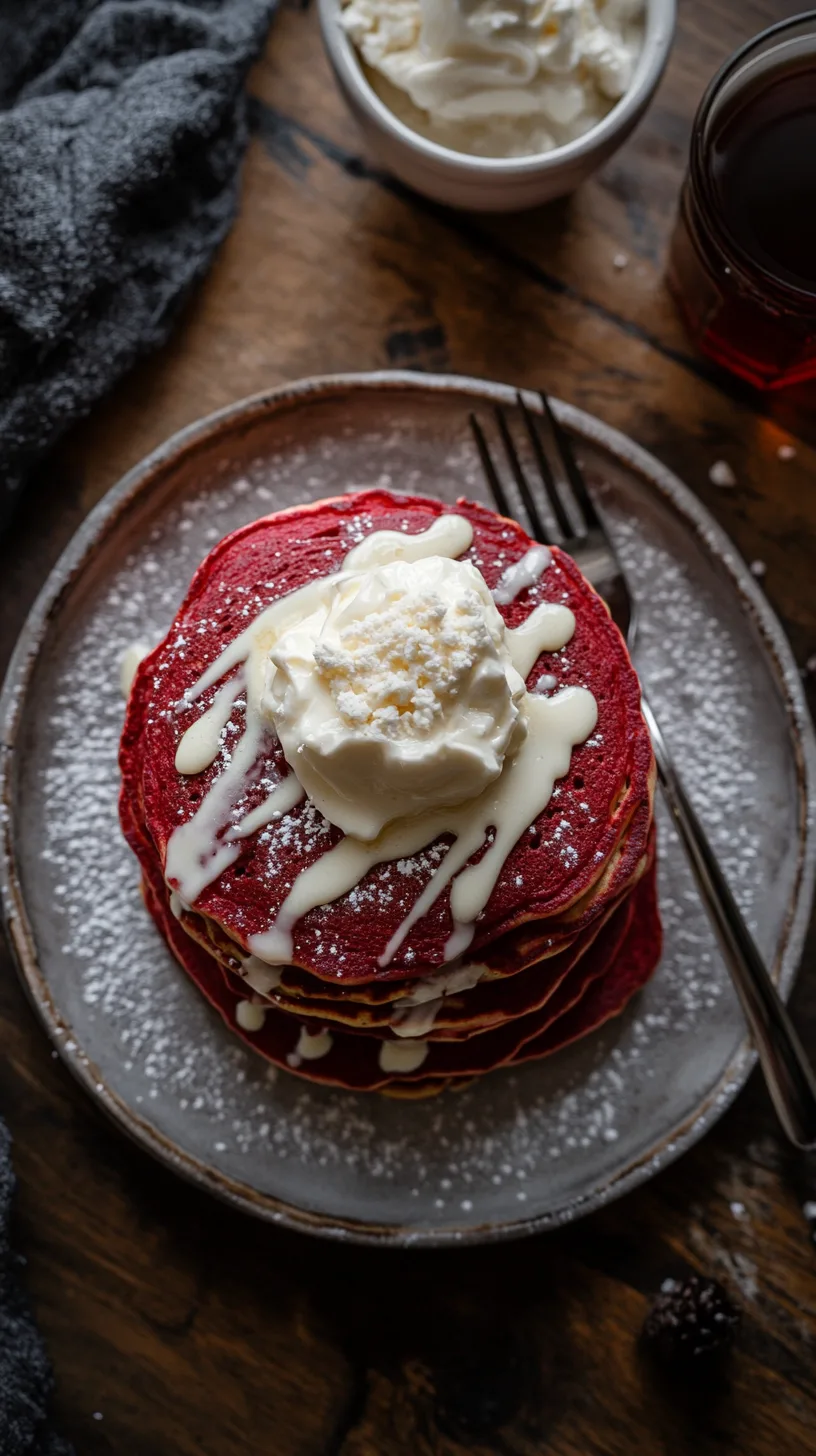 red velvet pancakes