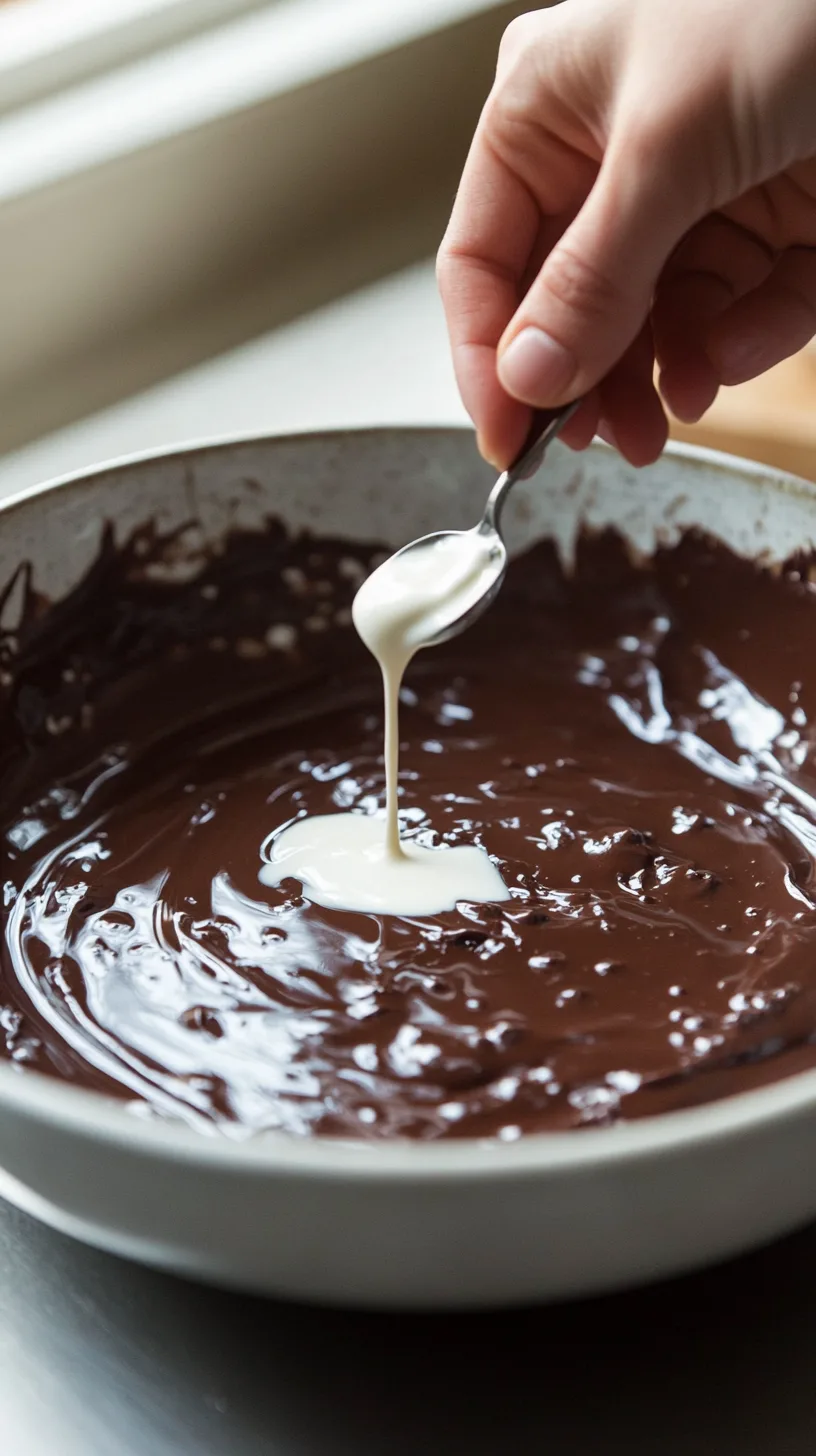 using heavy cream to fix seized chocolate