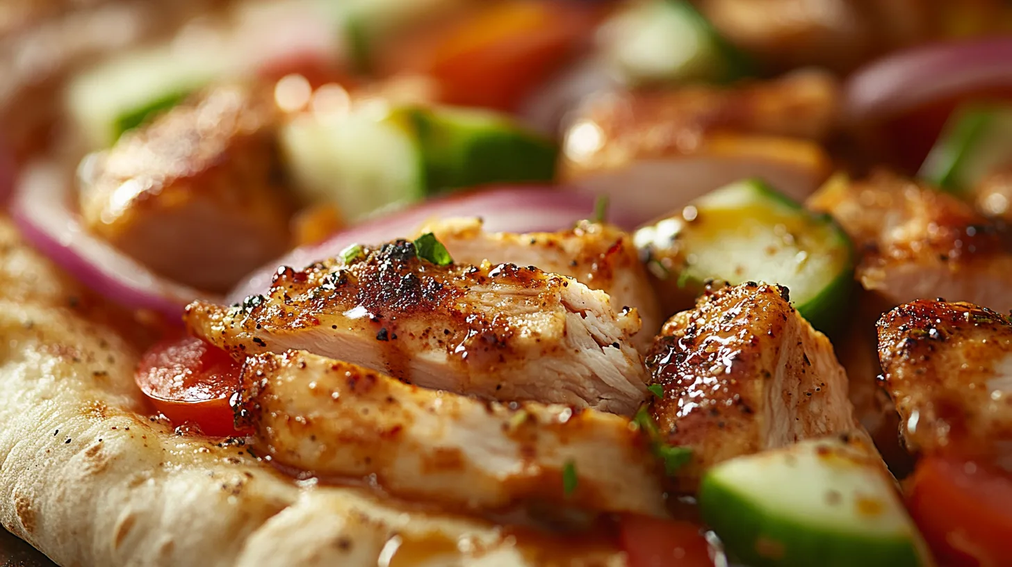chicken shawarma pita wrap