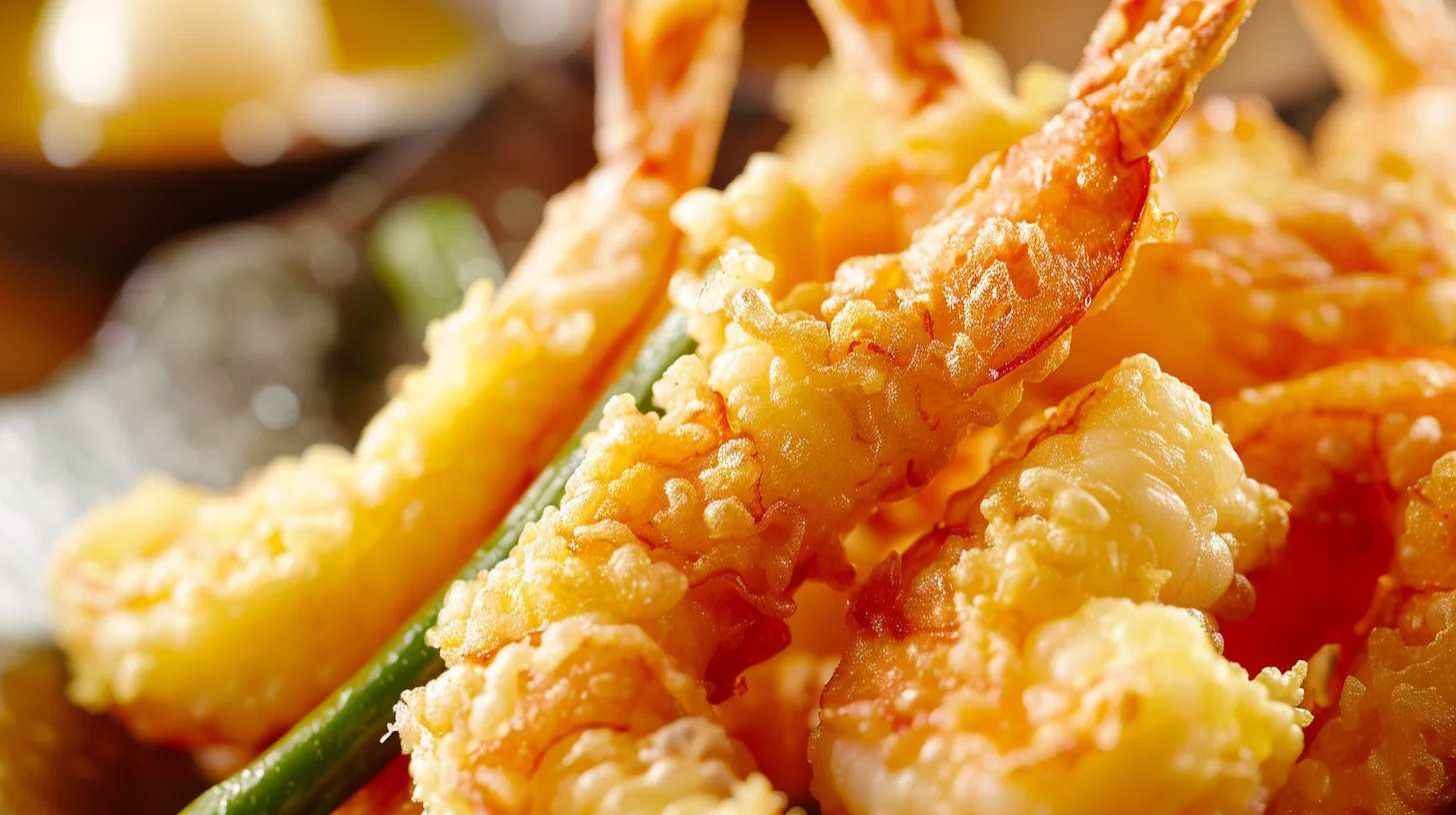 crispy tempura-battered shrimp and vegetables