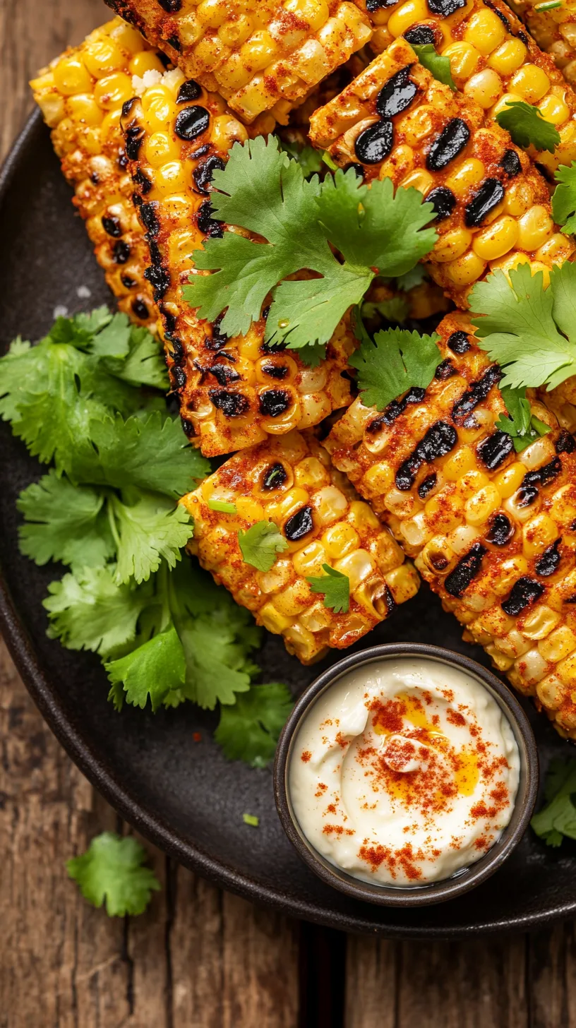 grilled chili-lime corn riblets