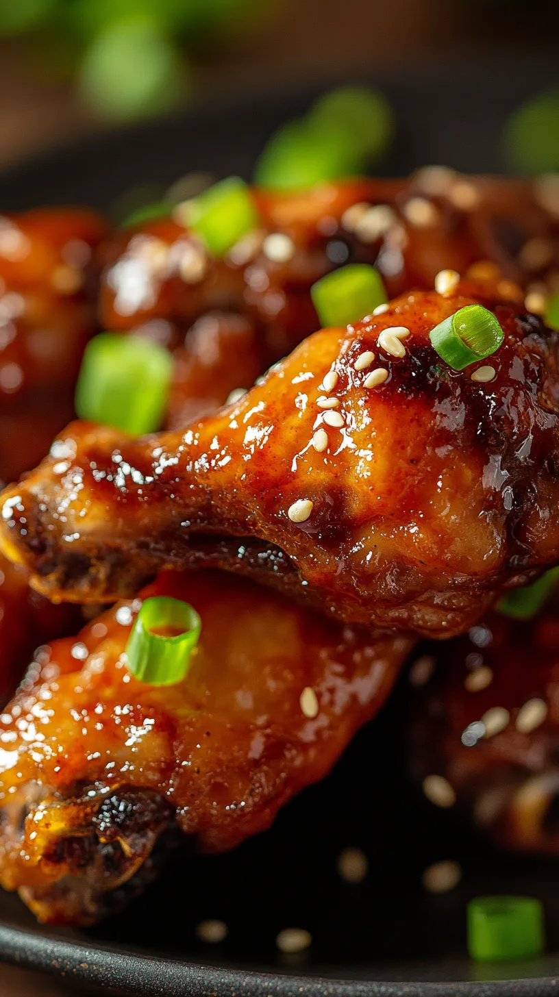 mouthwatering shot of a single patis chicken wing