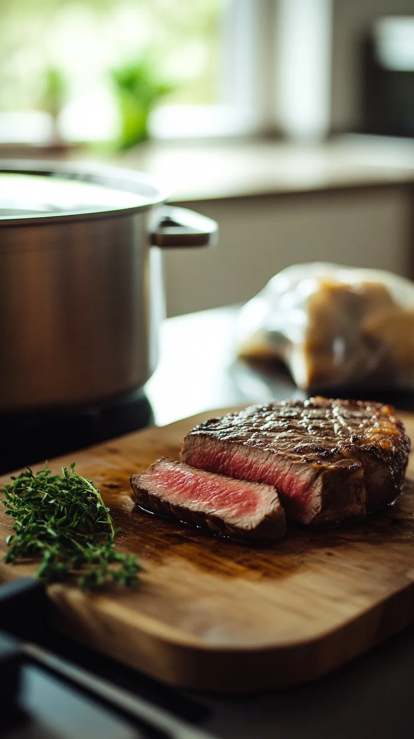 perfectly sous vide steak using the stove top method