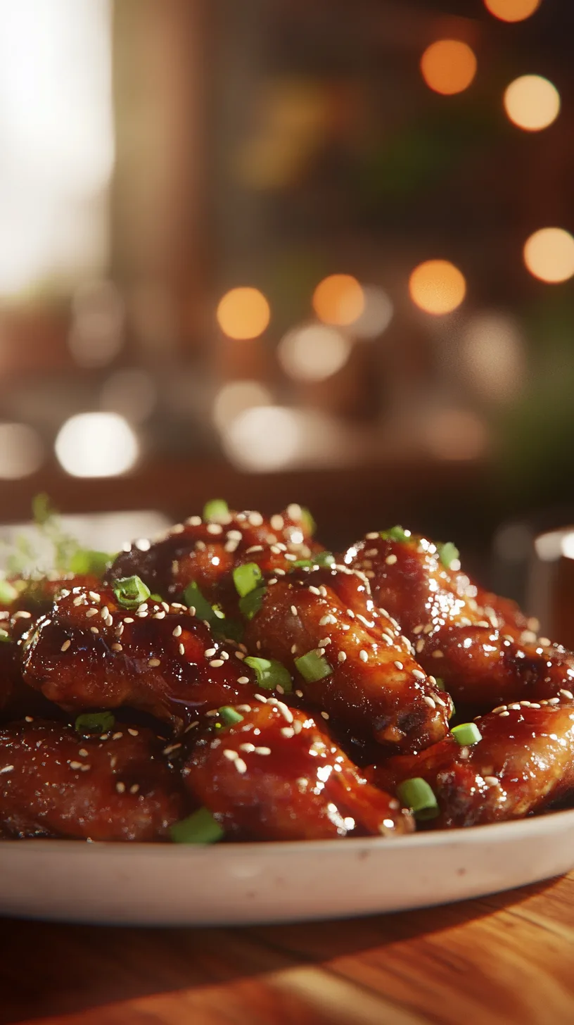 platter of Patis Glazed Chicken Wings