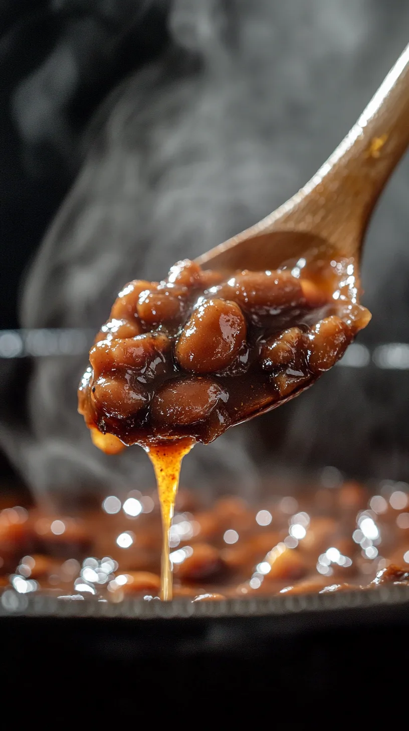 baked beans with thick sauce