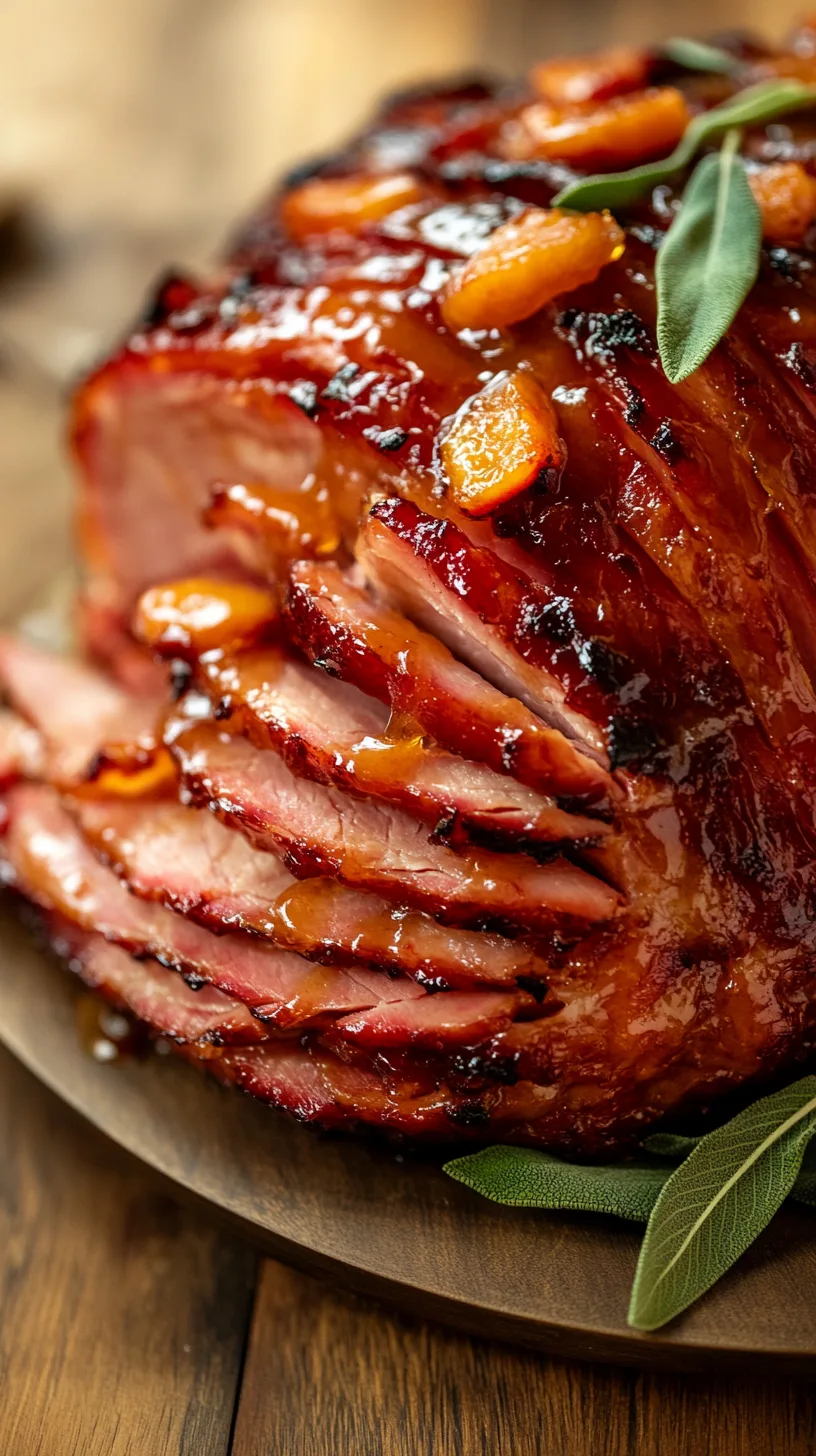 brown sugar bourbon glazed ham