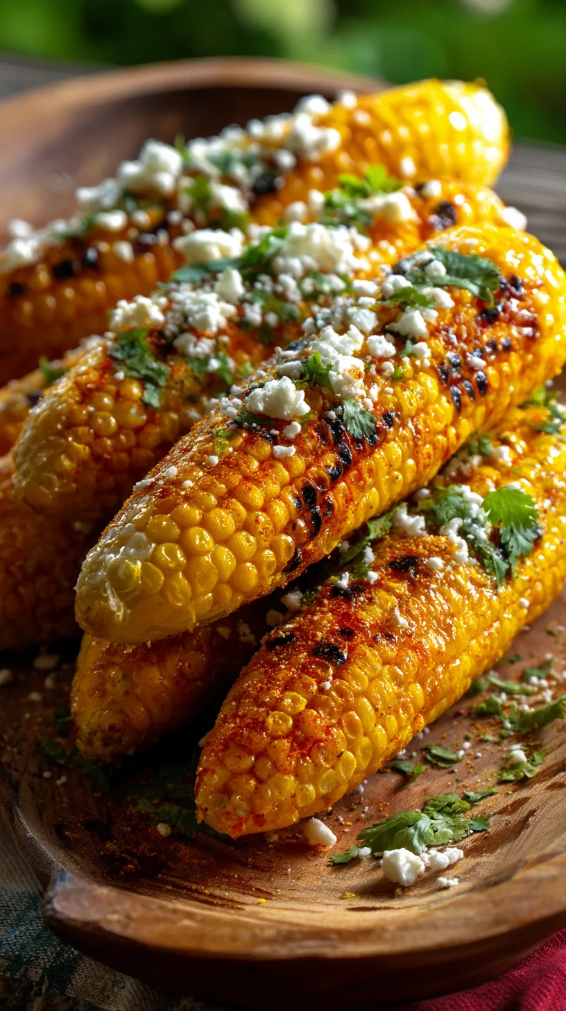 firecracker grilled corn on the cob with charred kernels and spicy butter