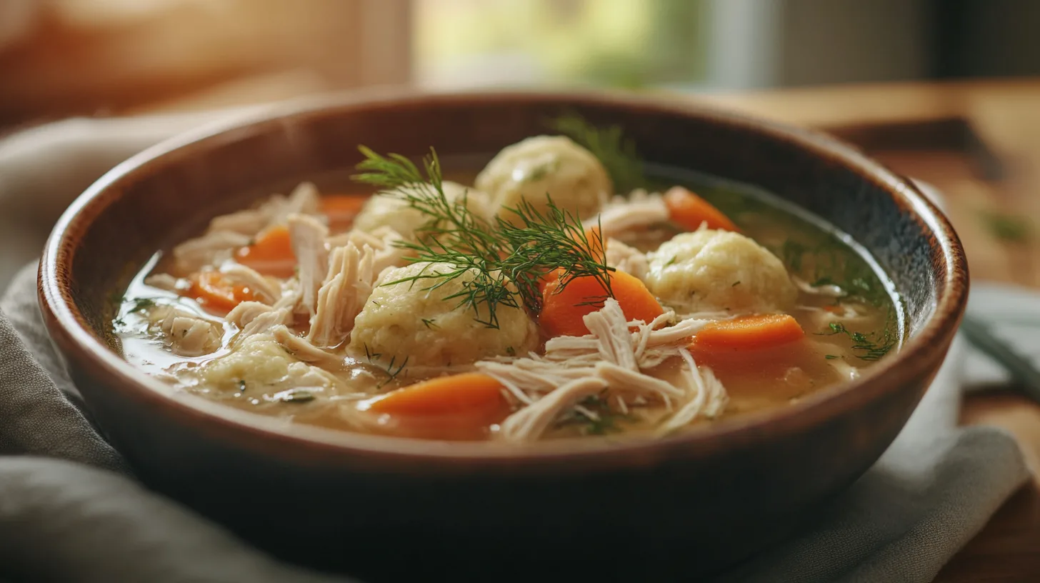 golden matzo ball soup