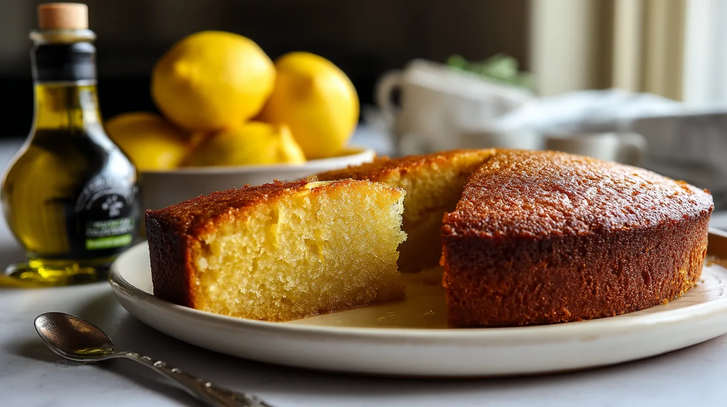 rustic lemon olive oil cake