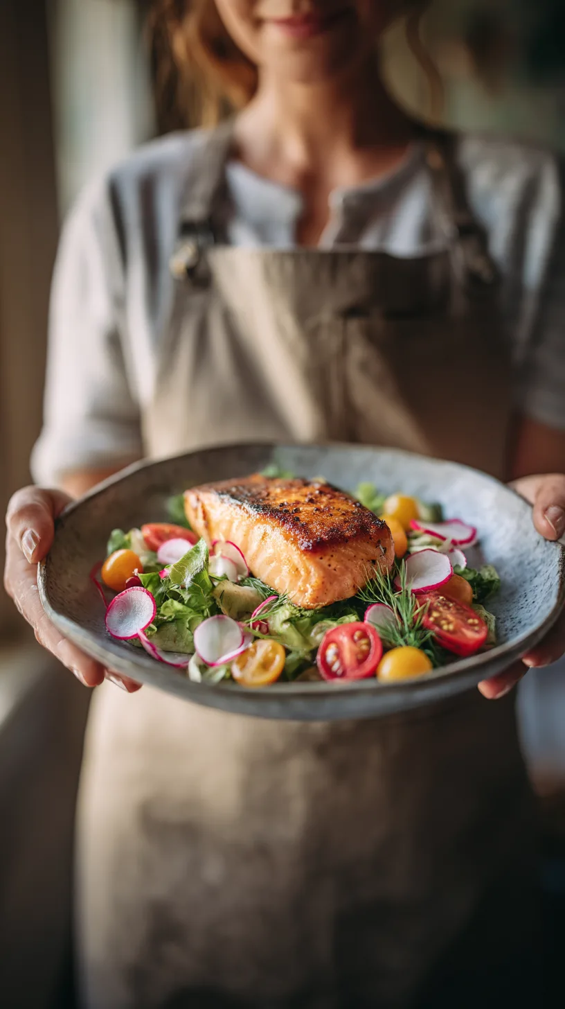 simply cooking recipes with a plate of salmon