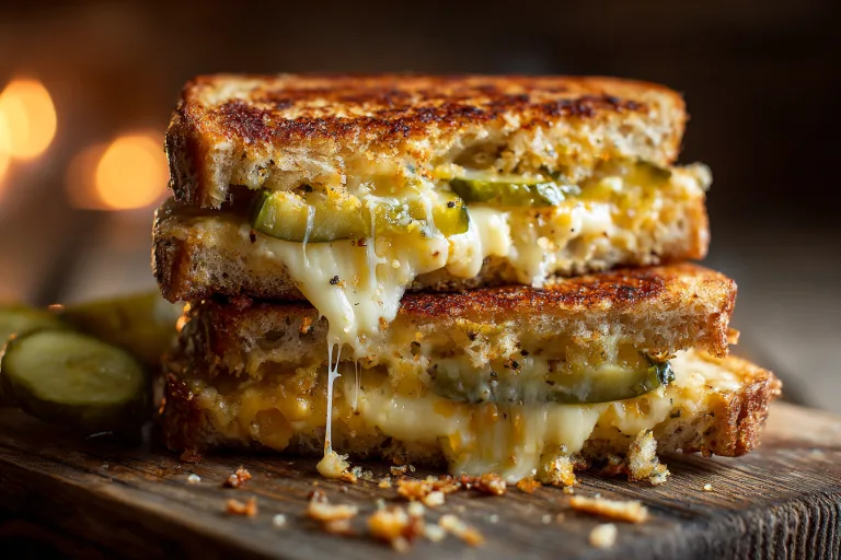 Spicy Pickle Grilled Cheese Recipe
