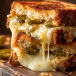delicious spicy grilled cheese sandwich