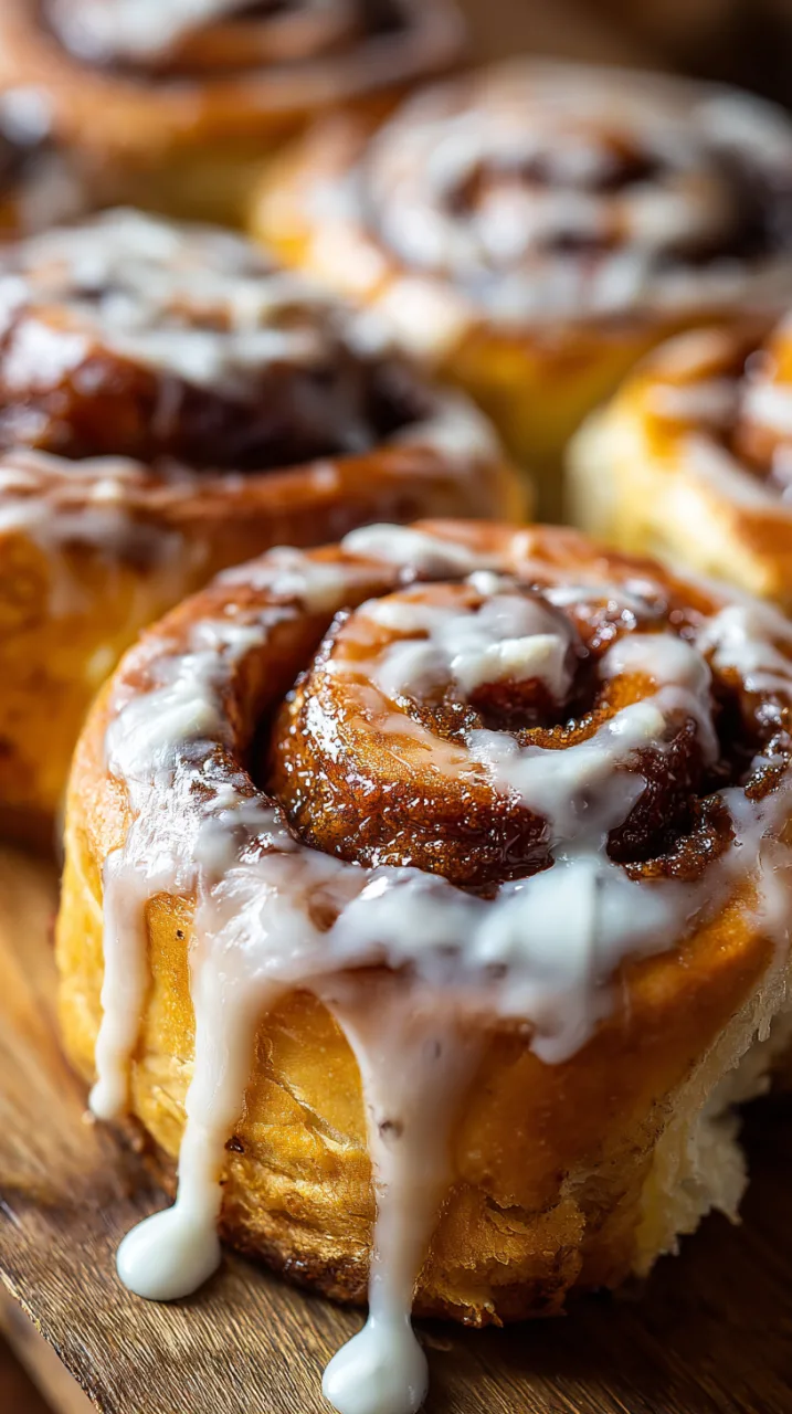 freshly baked pumpkin cinnamon rolls