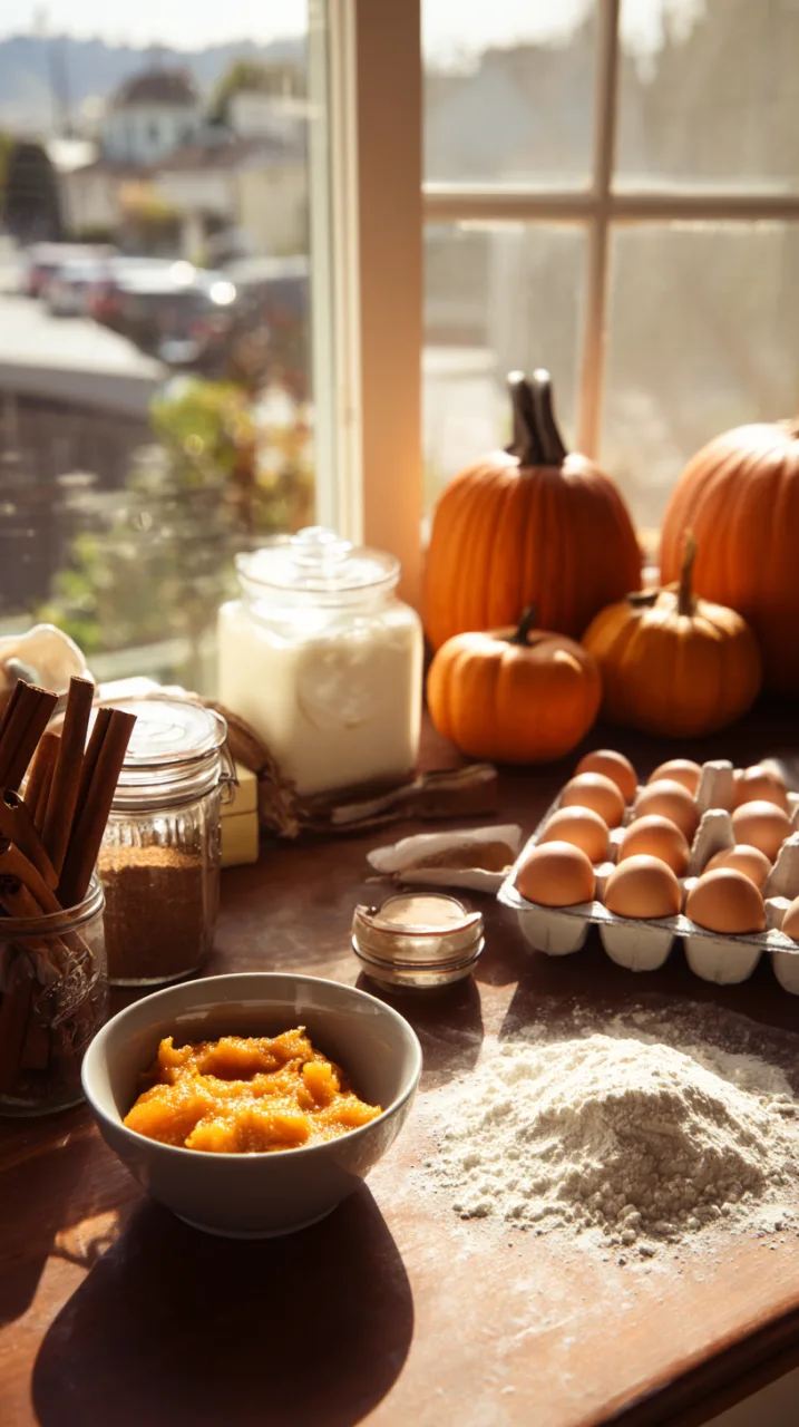ingredients for pumpkin cinnamon rolls