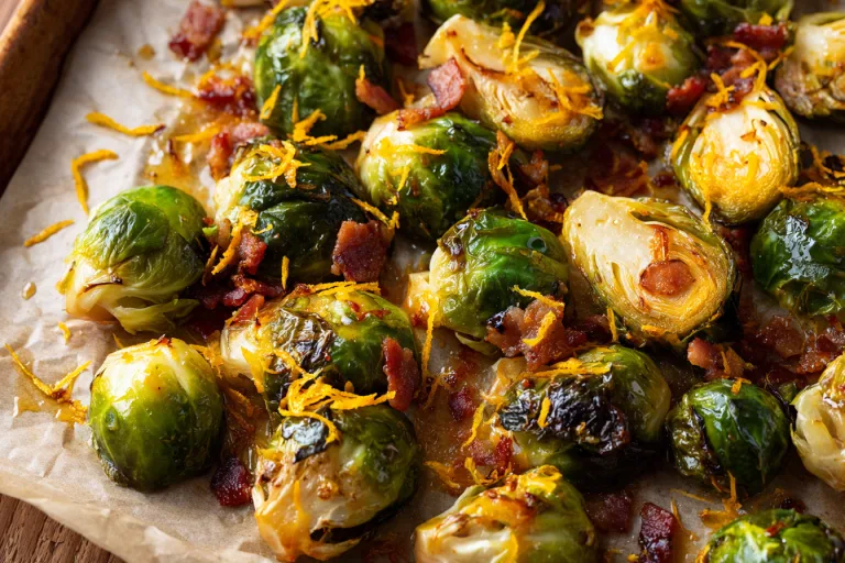Maple Roasted Brussels Sprouts