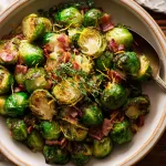maple roasted Brussels sprouts with bacon recipe