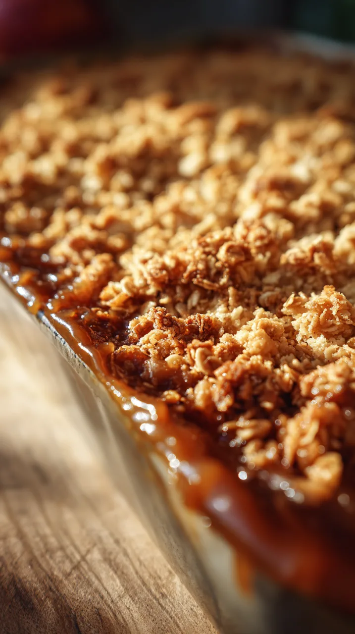 perfectly done apple crisp
