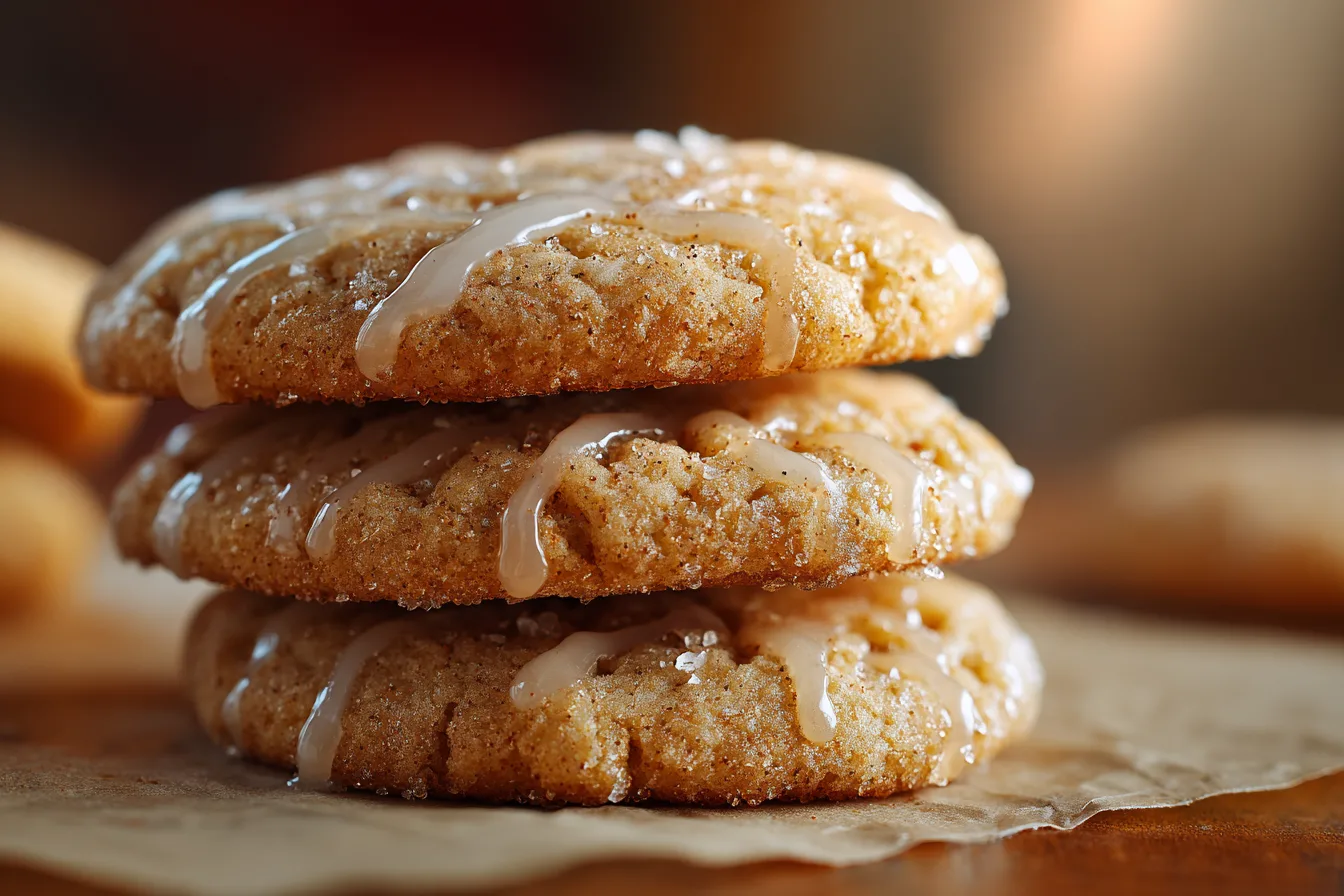 freshly baked apple cider cookies