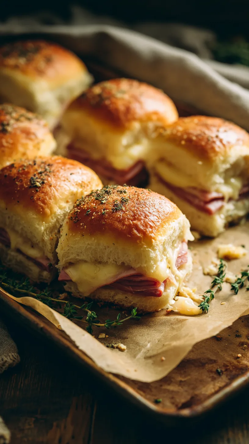 baked ham and cheese sliders