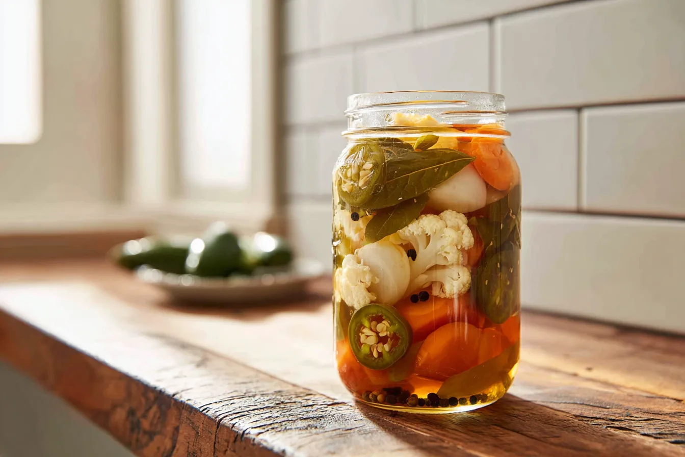 homemade Mexican escabeche